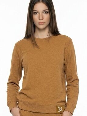 Orangetheory Women's Camel Crewneck Sweatshirt